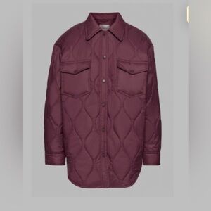 Wilfred Free Maroon Quilted Jacket